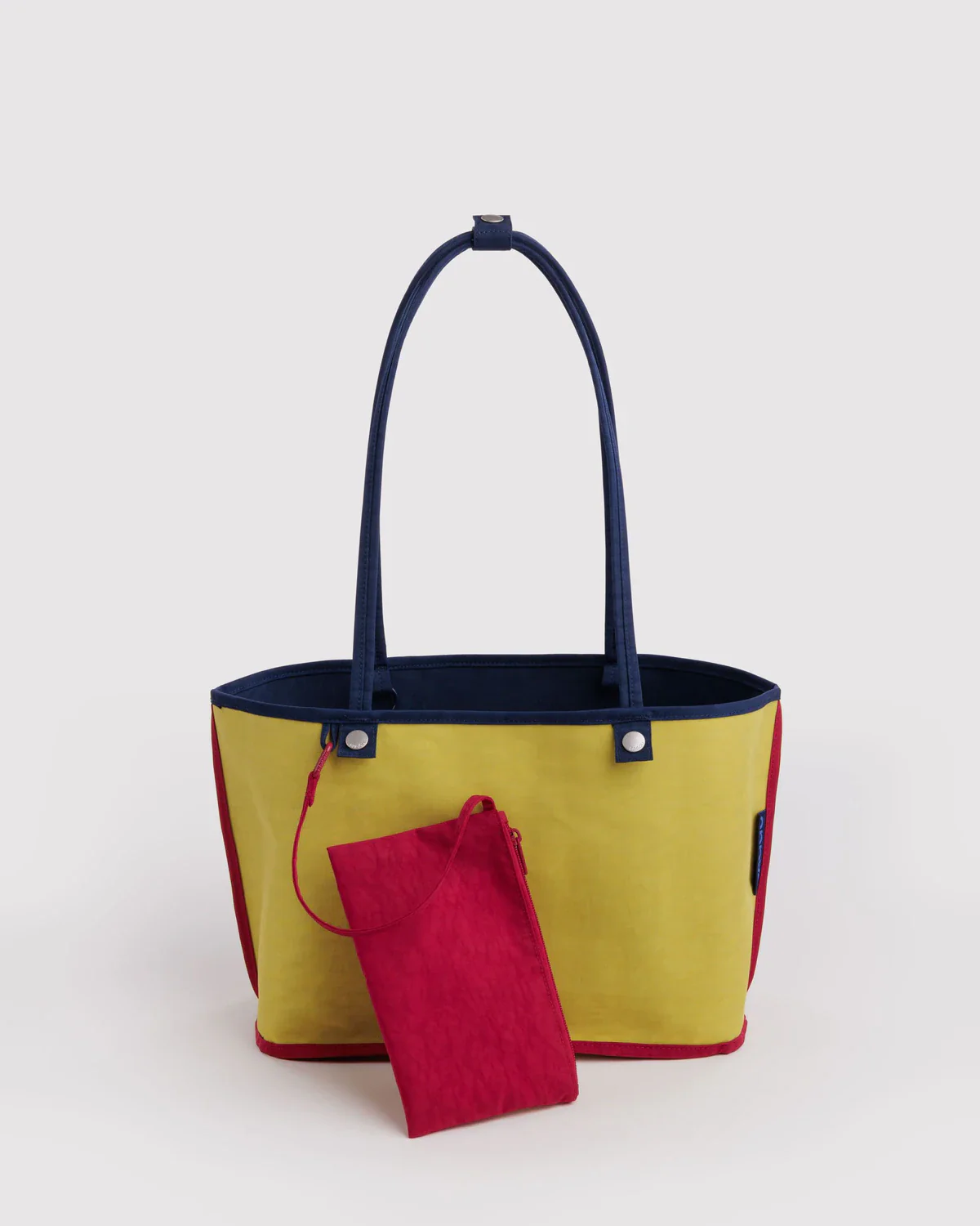Medium Nylon Reversible Tote in Navy Mix - Image 2