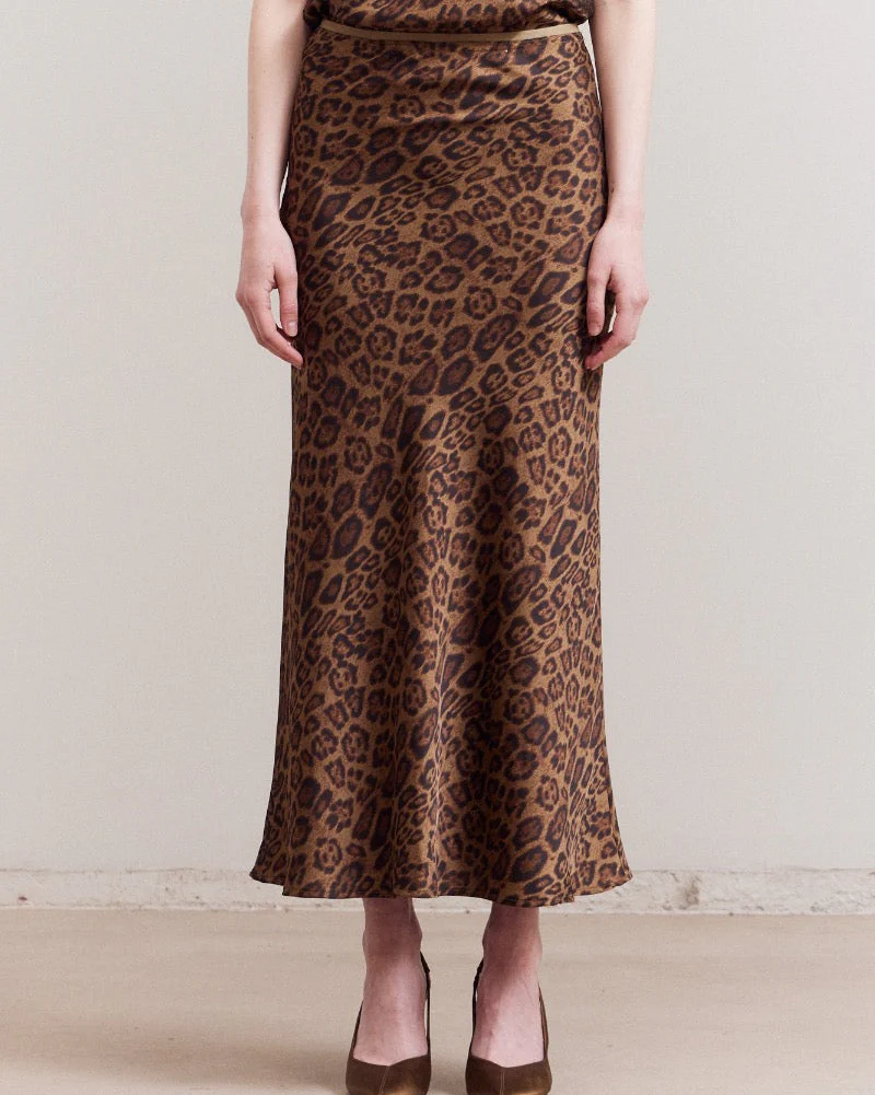 Mermaid Skirt in Leopard