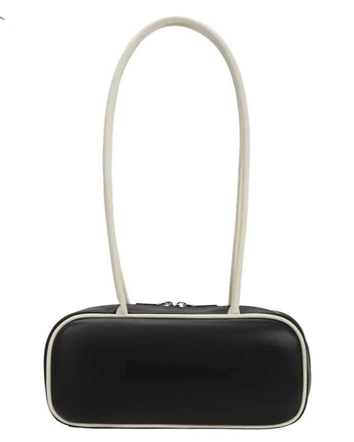 Micaela Vegan Shoulder Bag in Black