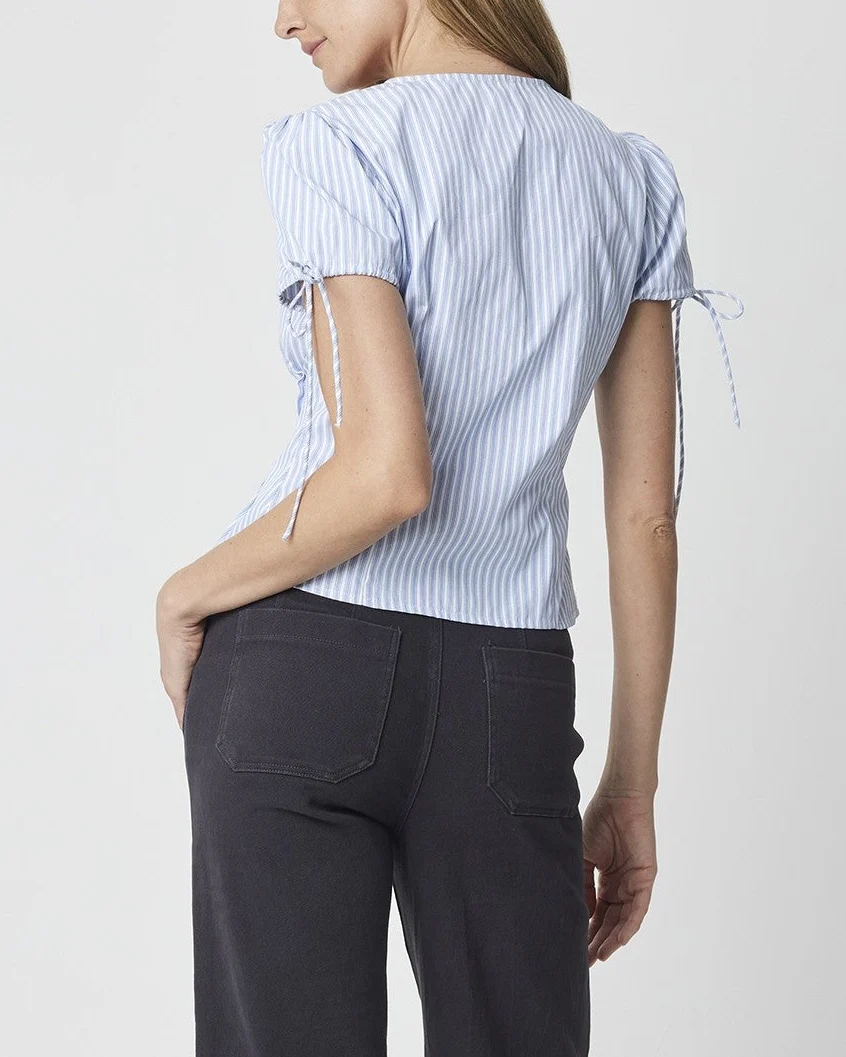 Milly Top in Blue/White - Image 3