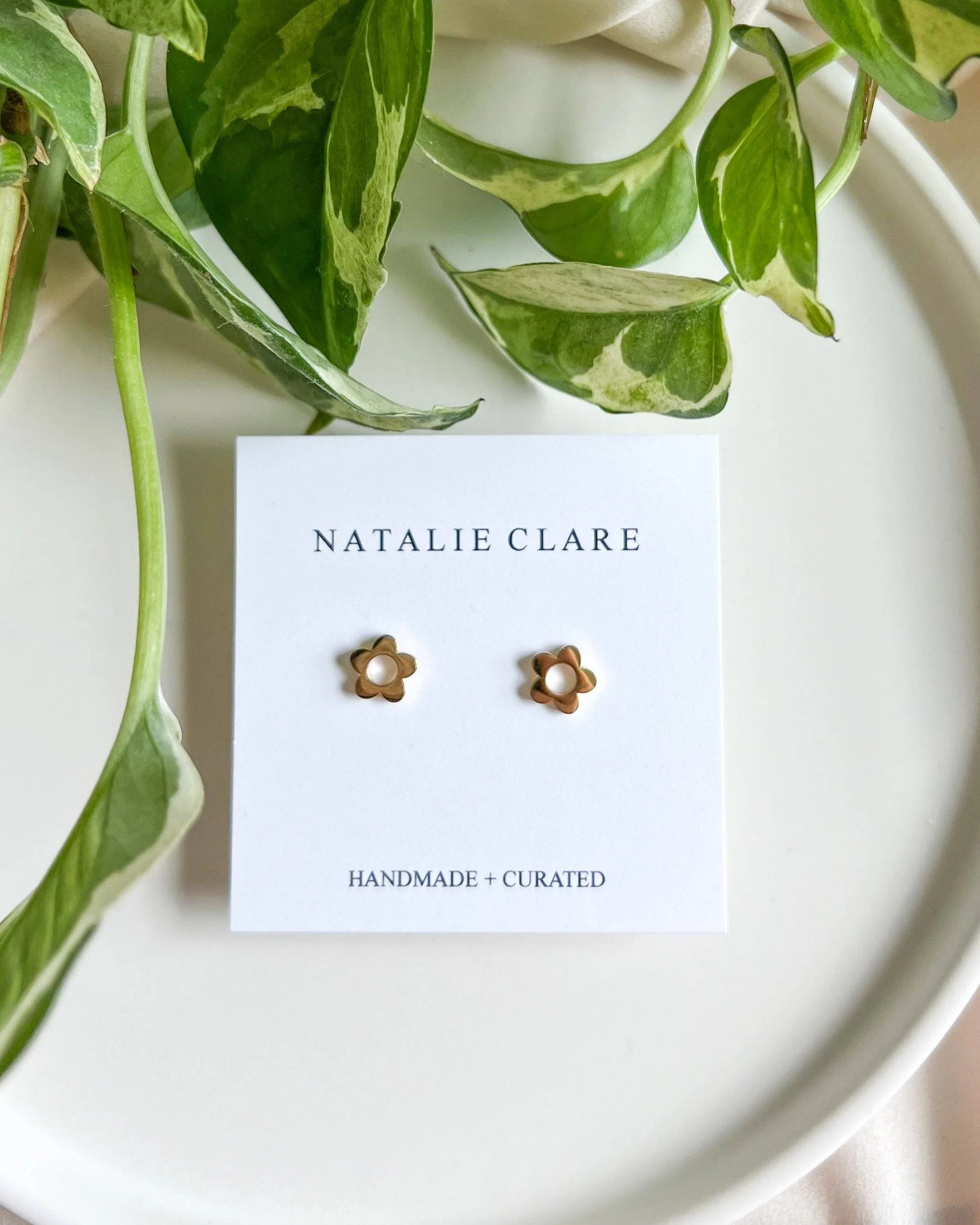 Mini Flower Stud Earrings - Image 3