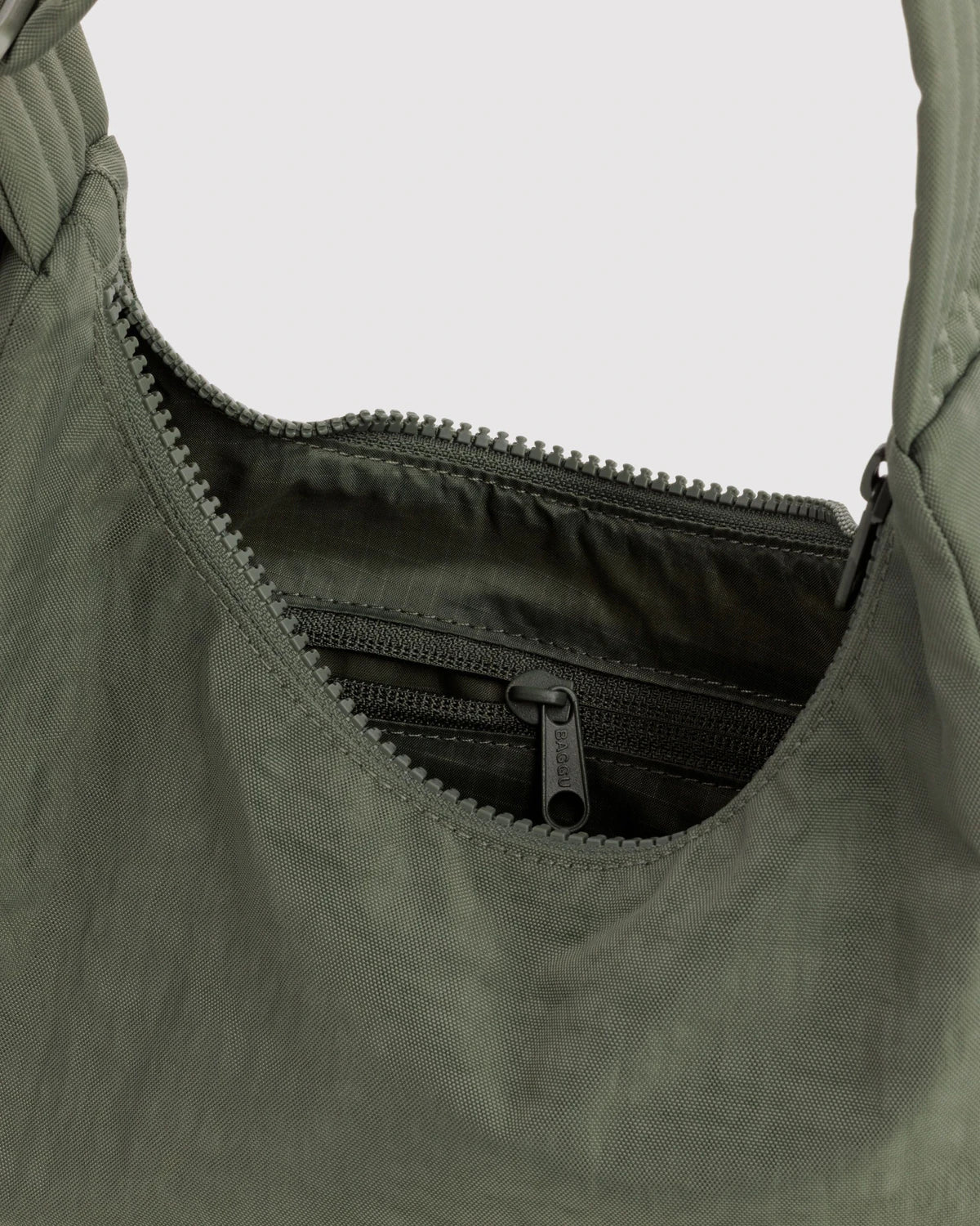 Mini Nylon Shoulder Bag in Caper - Image 4