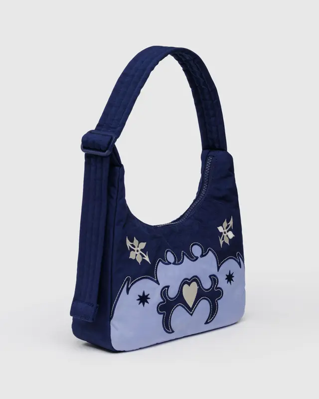 Mini Nylon Shoulder Bag in Western Applique - Image 3