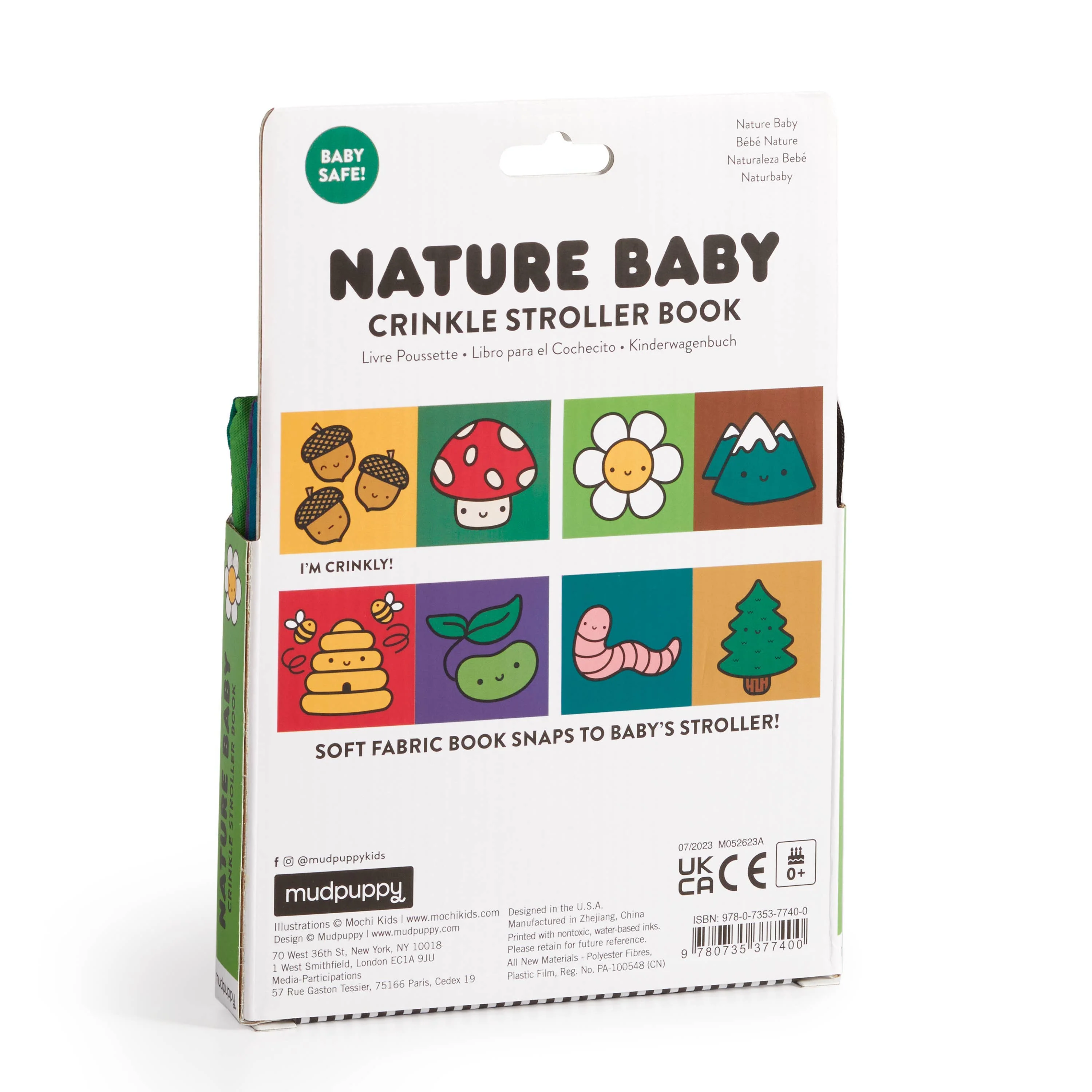 Nature Baby Crinkle Fabric Stroller Book - Image 3