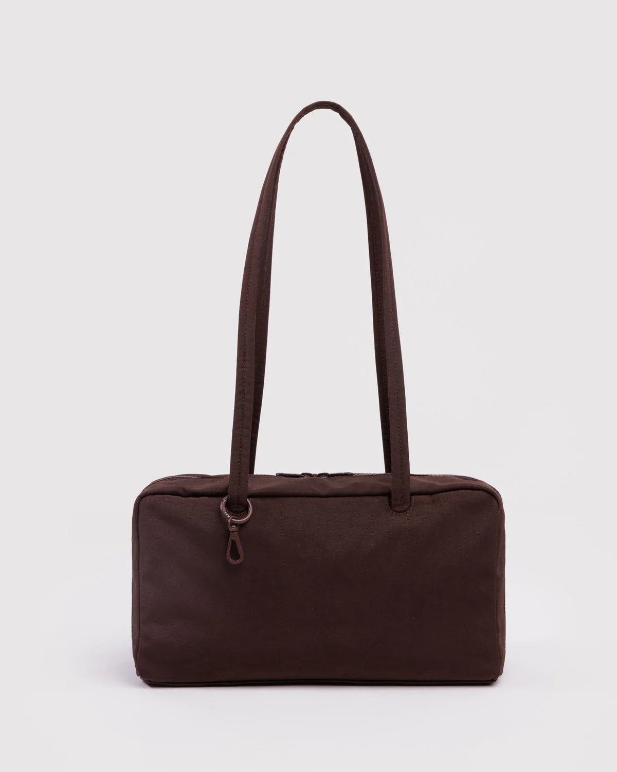 Nylon Bowler Bag in Coffee