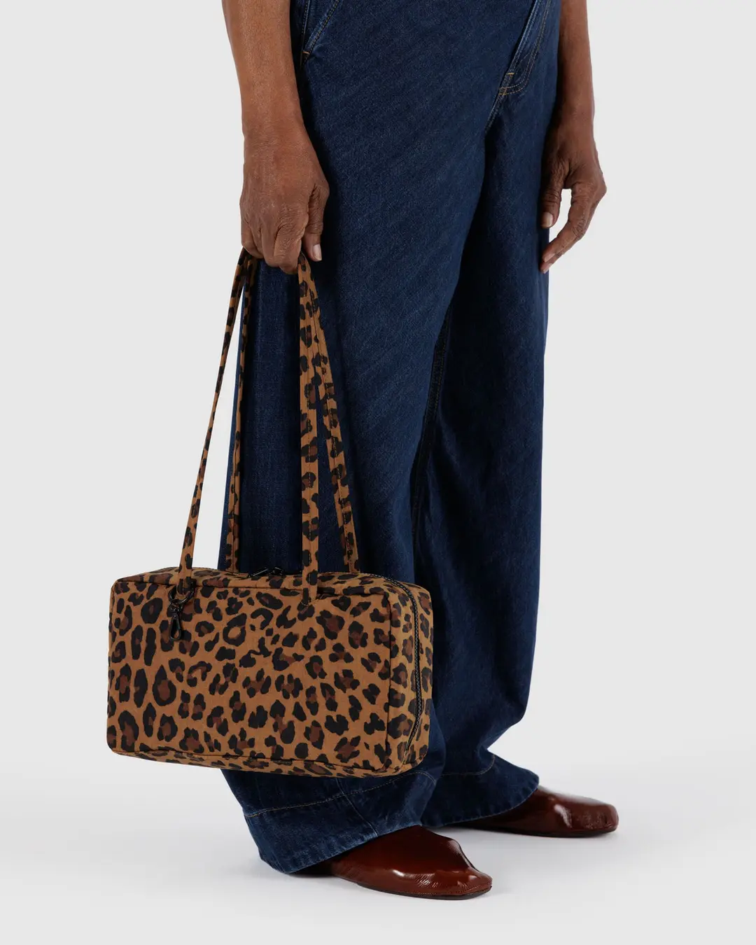 Nylon Bowler Bag in Leopard - Image 2
