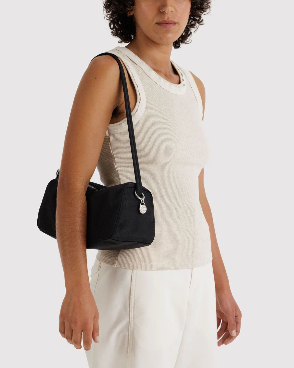 Nylon Loaf Bag in Black - Image 2