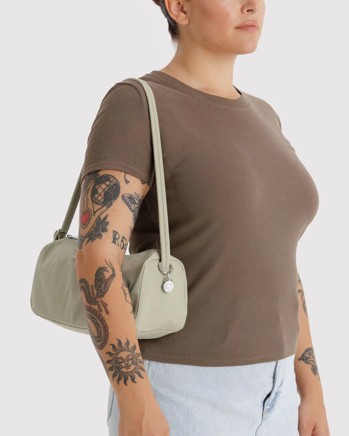 Nylon Loaf Bag in Celadon - Image 3
