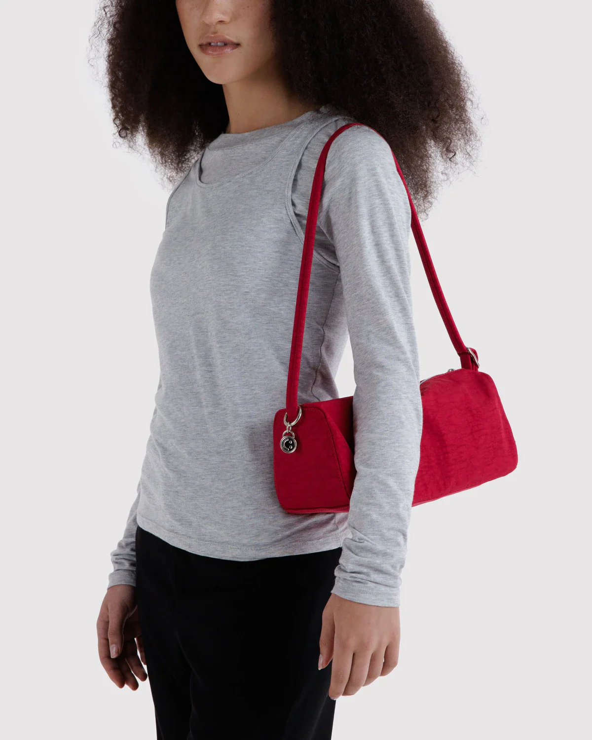 Nylon Loaf Bag in Cherry - Image 2