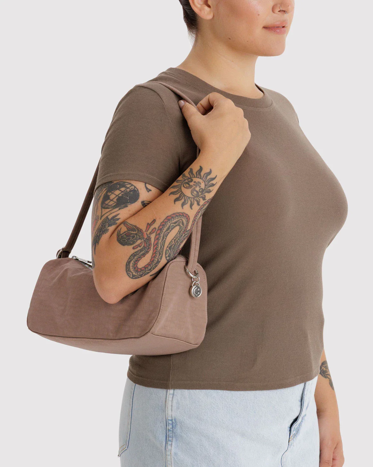 Nylon Loaf Bag in Toasted Almond