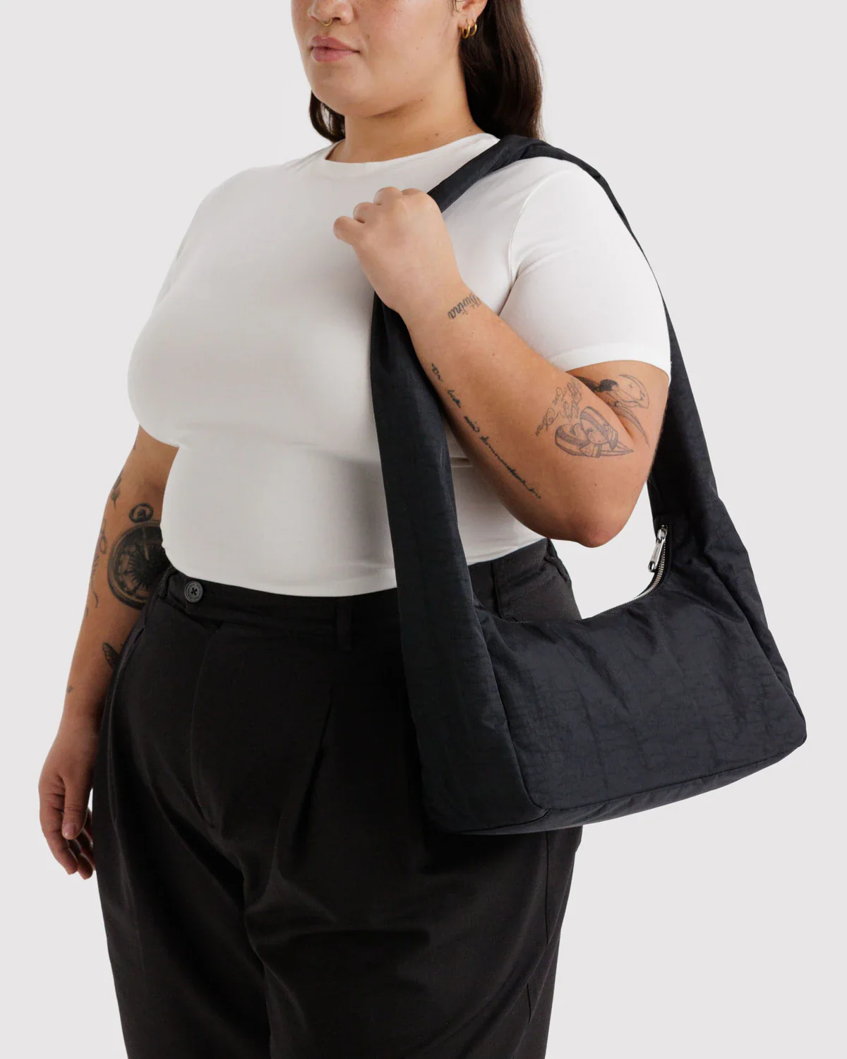 Nylon Meringue Bag in Black - Image 2