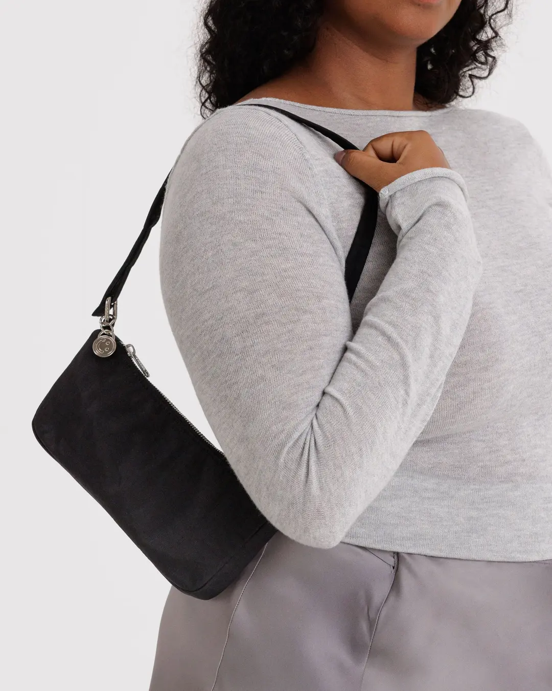Nylon Pochette in Black - Image 2