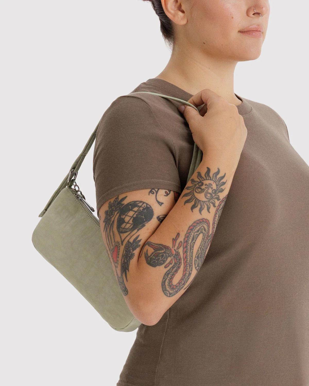 Nylon Pochette in Celadon - Image 2