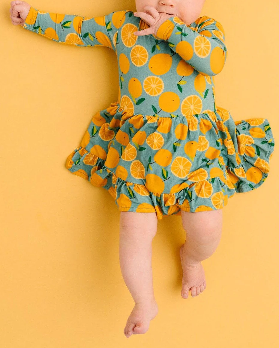 Orange Breeze Bodysuit Dress - Image 3