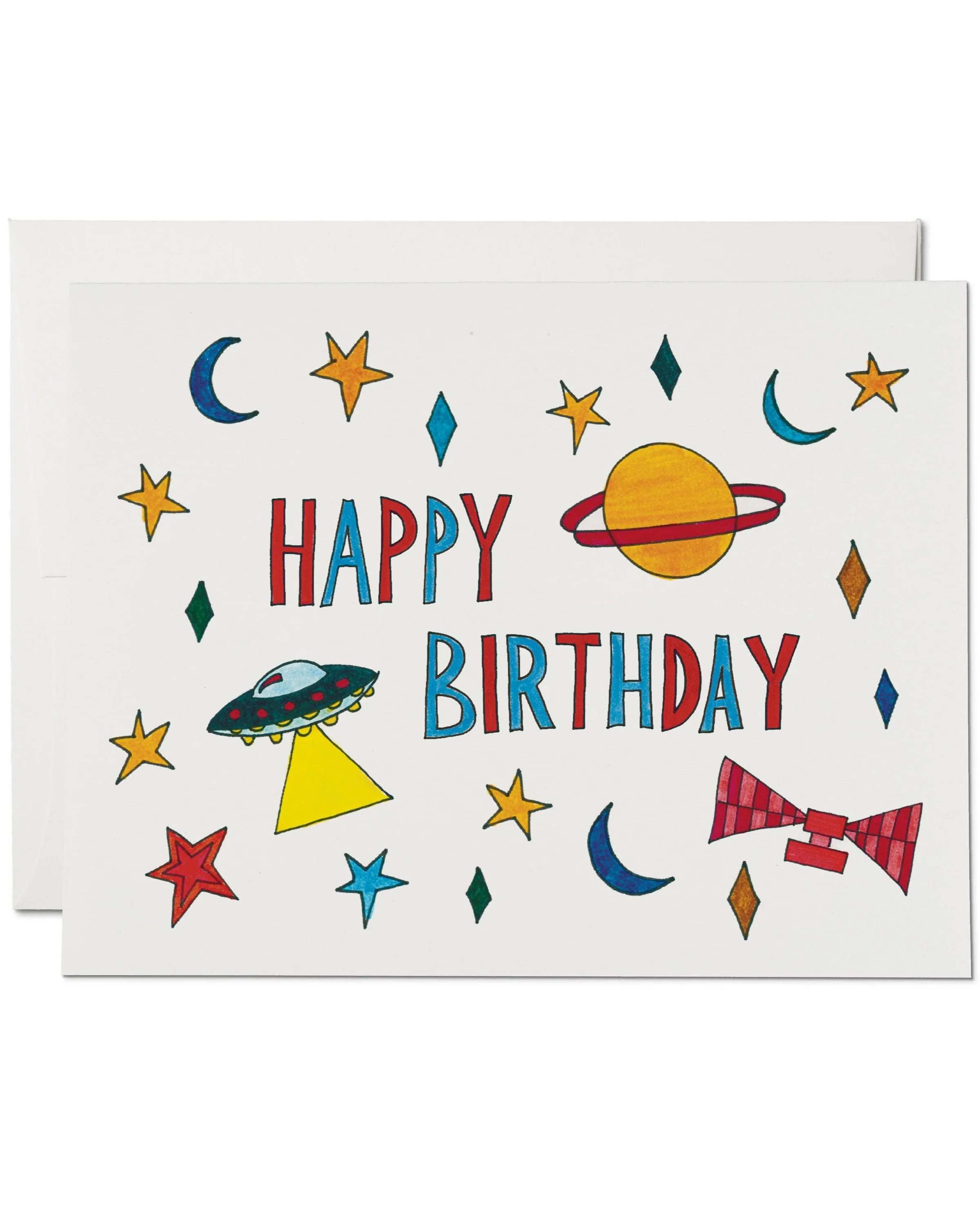 Outer Space Birthday Card