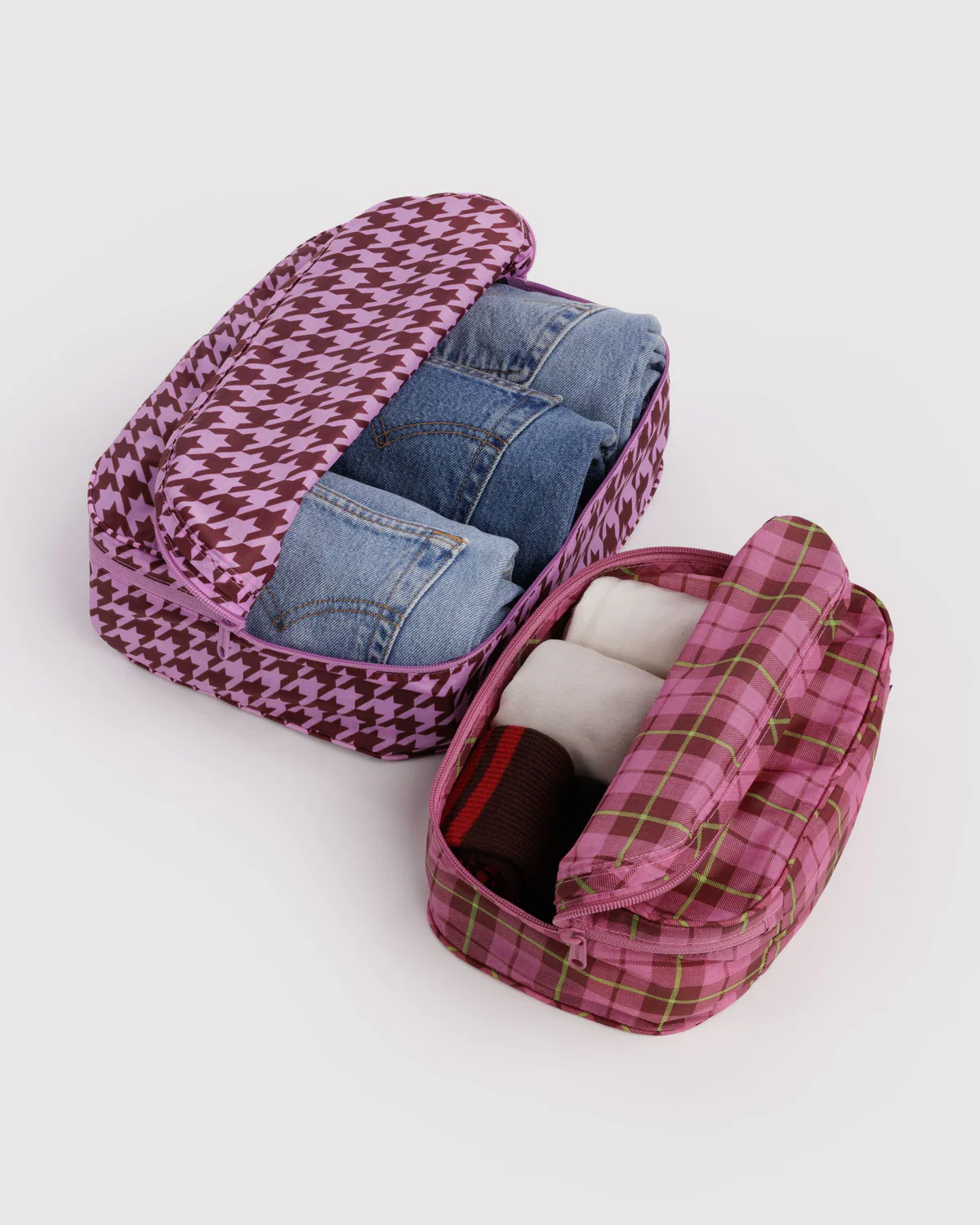 Packing Cube Set in Check Mix - Image 2