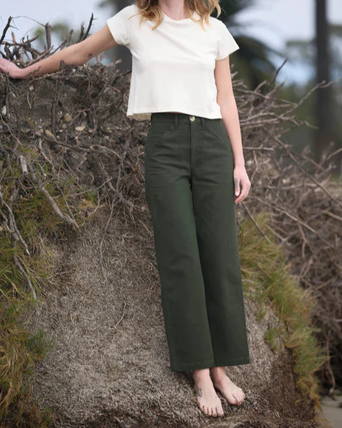Painter Pants in Dark Rover Green - Image 4