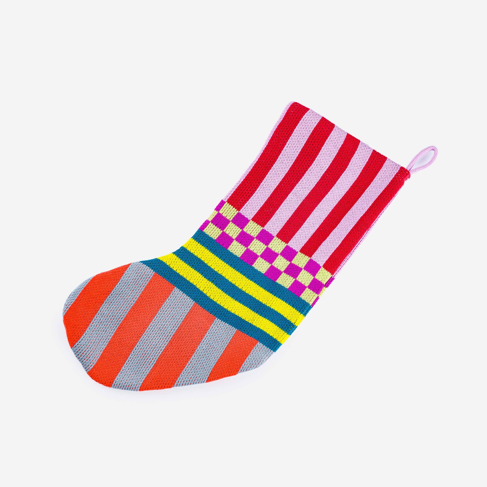 Pattern Patch Holiday Stocking - Image 4
