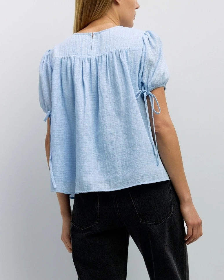 Penelope Top in Blue - Image 4