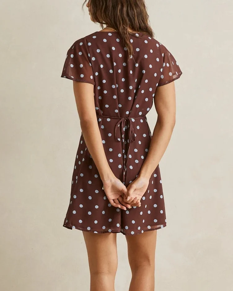 Penny Mini Dress in Chocolate - Image 4