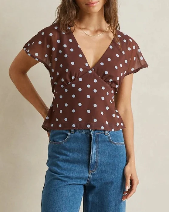 Penny Top in Chocolate