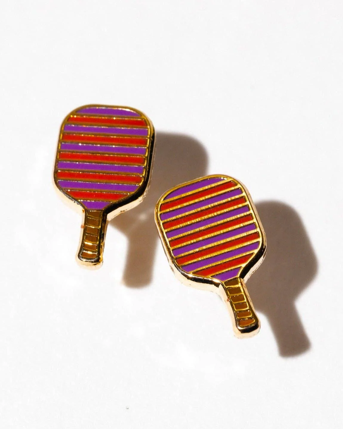 Pickleball Enamel Stud Earrings