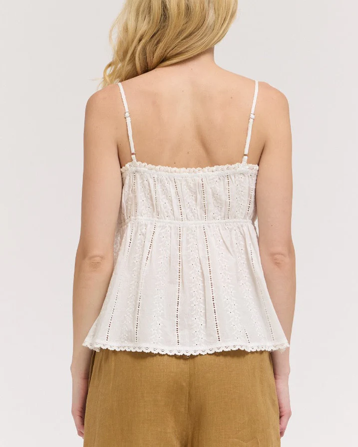 Piper Spaghetti Tank in Off White - Image 4
