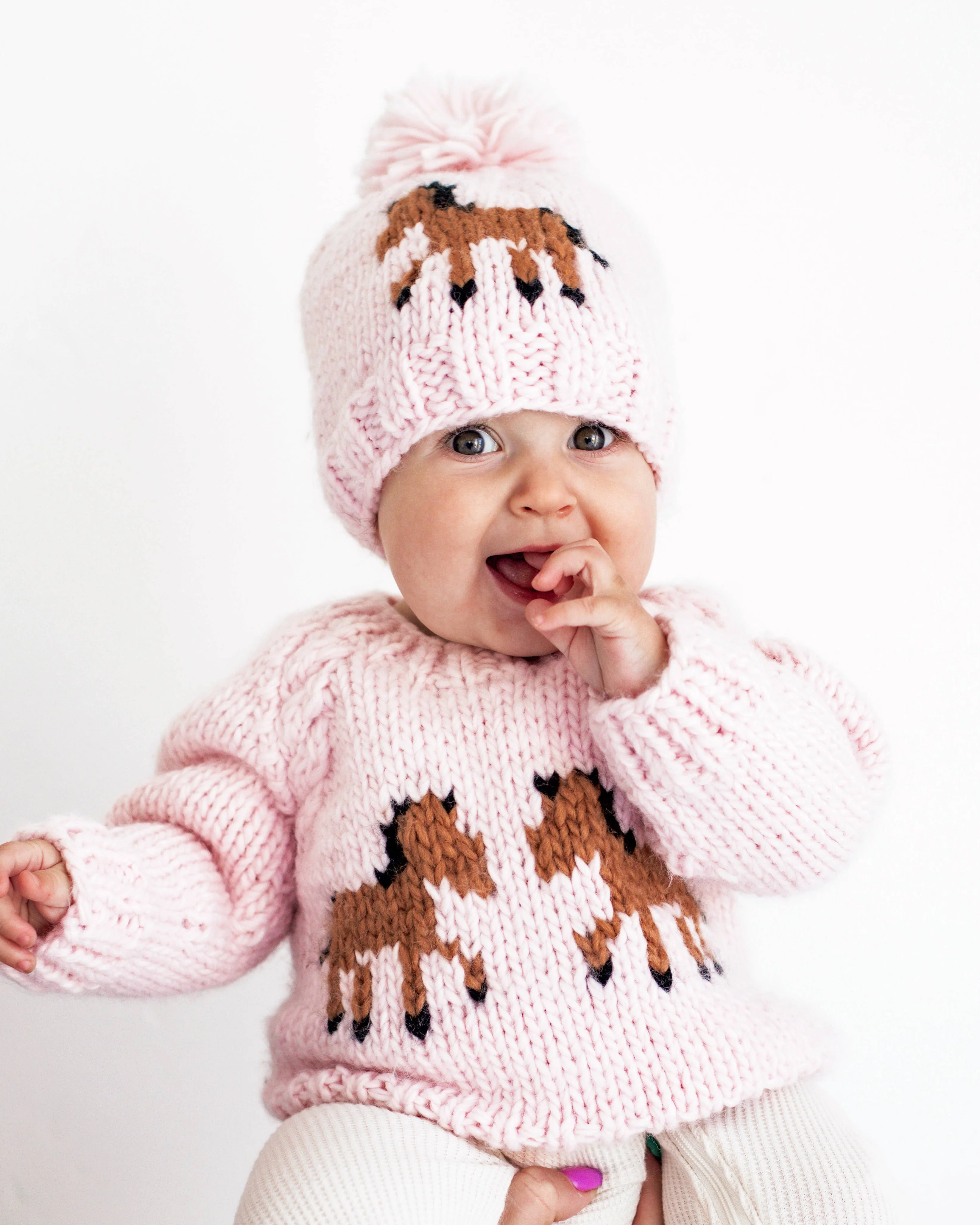 Pony Sweater in Blush - Image 2