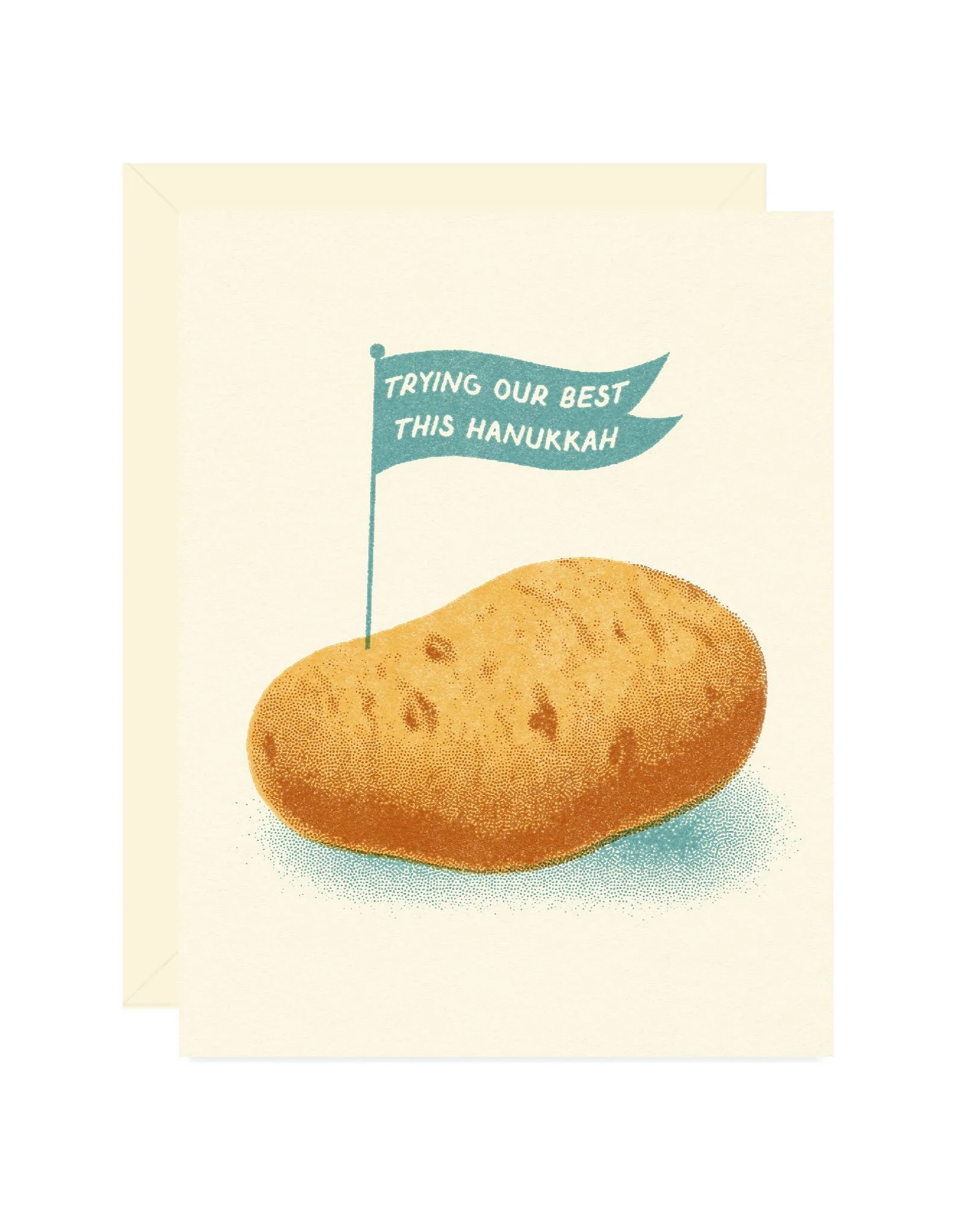 Potato for Hanukkah Card
