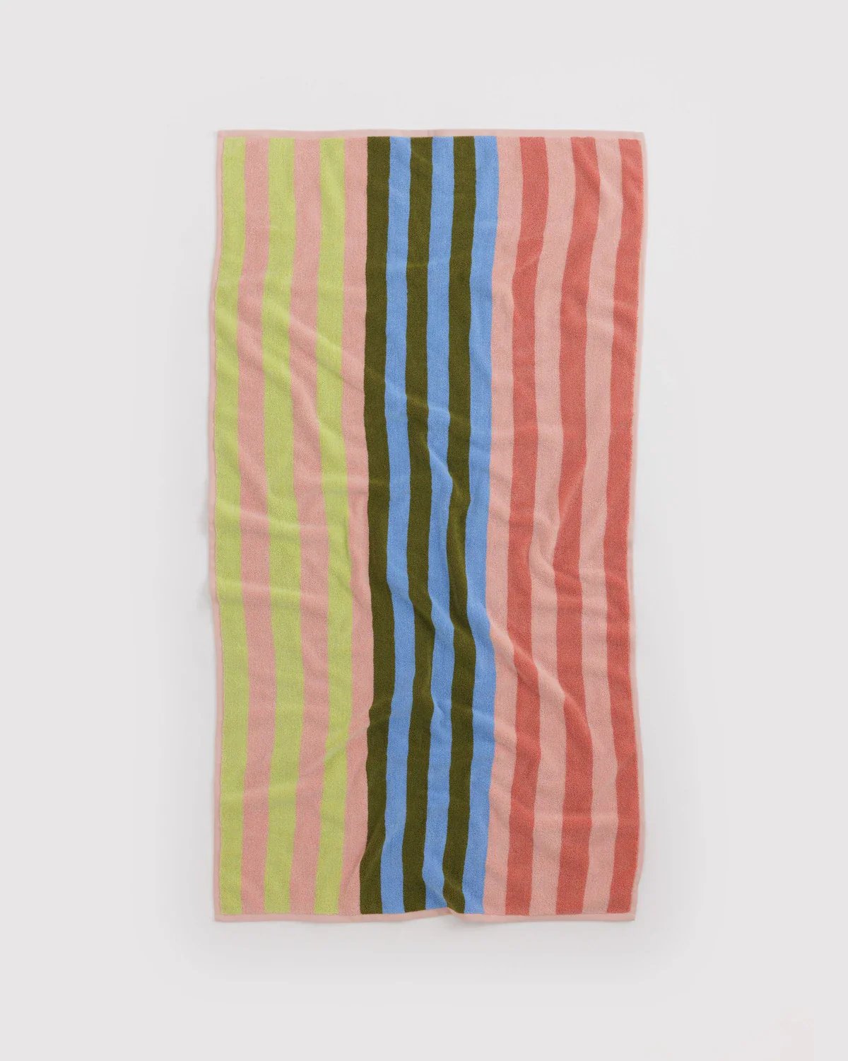 Printed Bath Towel in Sherbet Stripe - Image 3