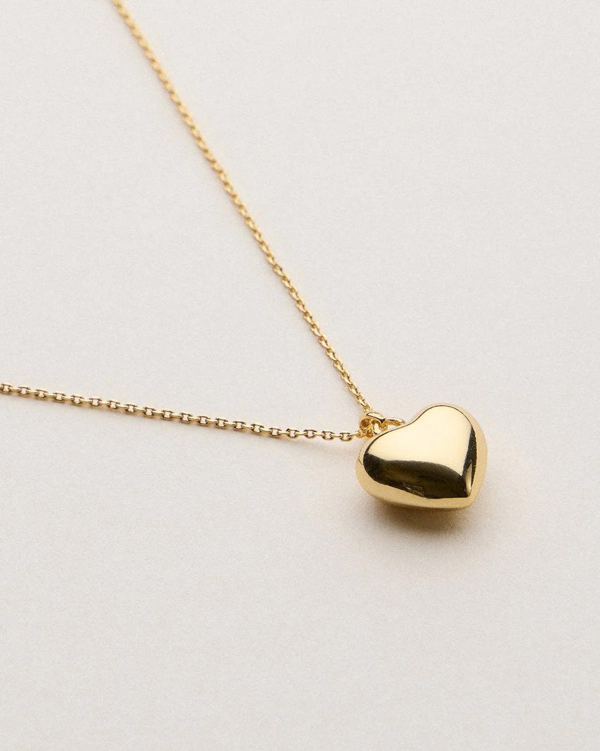 Puffed Heart Necklace