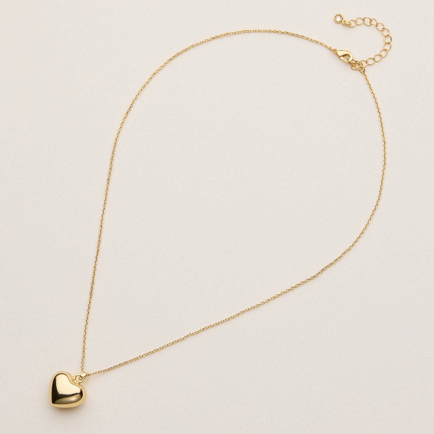 Puffed Heart Necklace - Image 2
