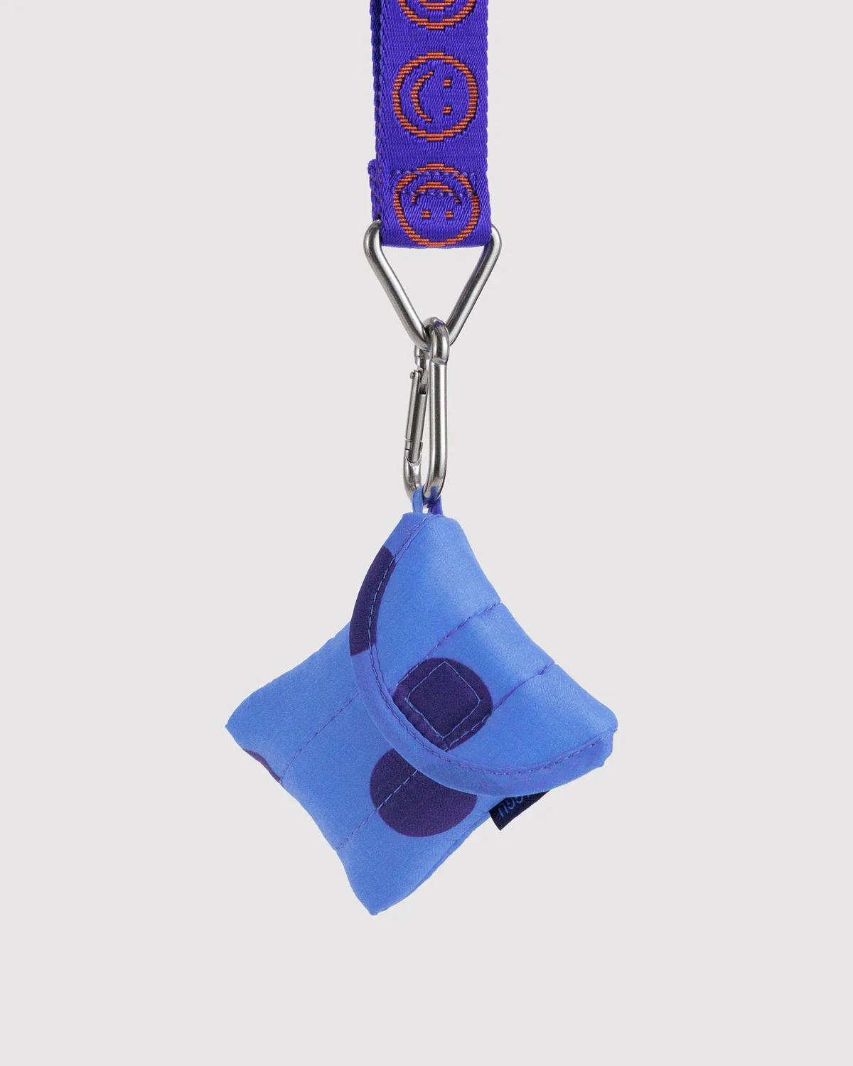 Puffy Earbuds Case in Blue Polka Dot - Image 2