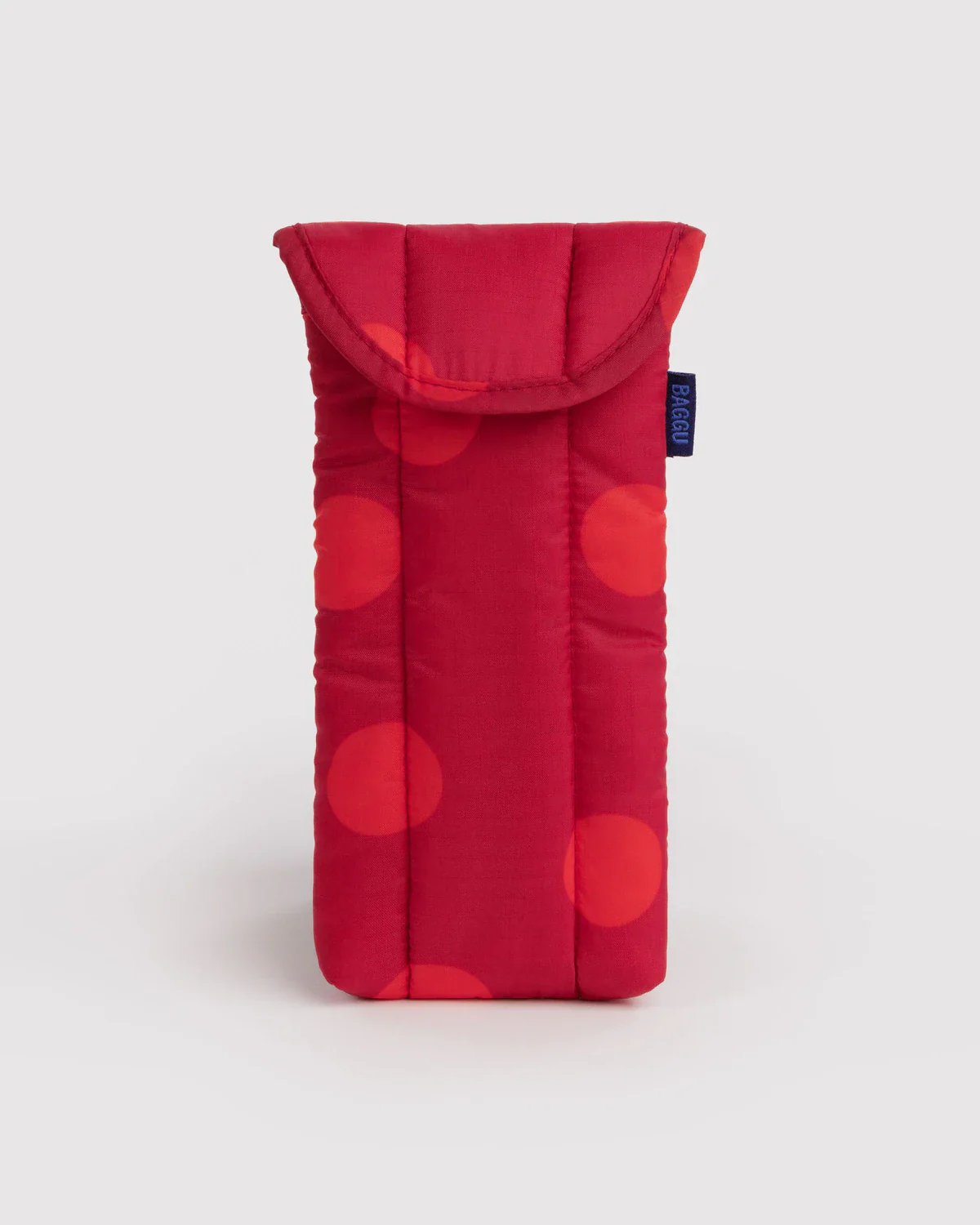 Puffy Glasses Sleeve in Red Polka Dot