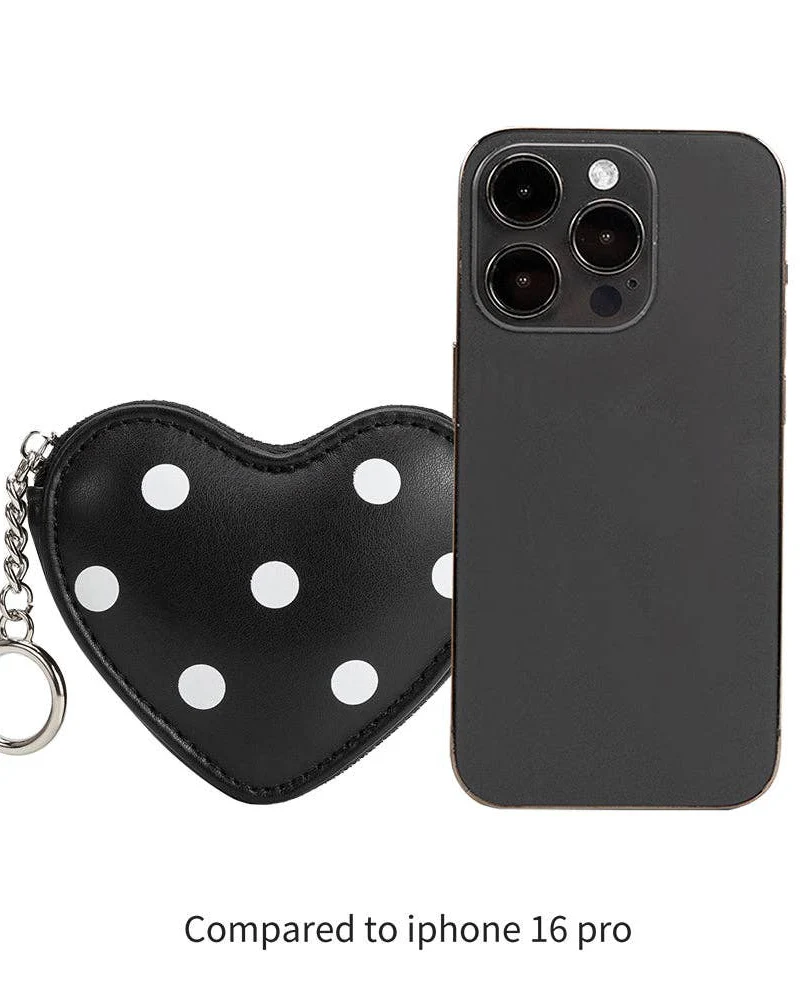 Puffy Heart Charm in Polka Dot - Image 6