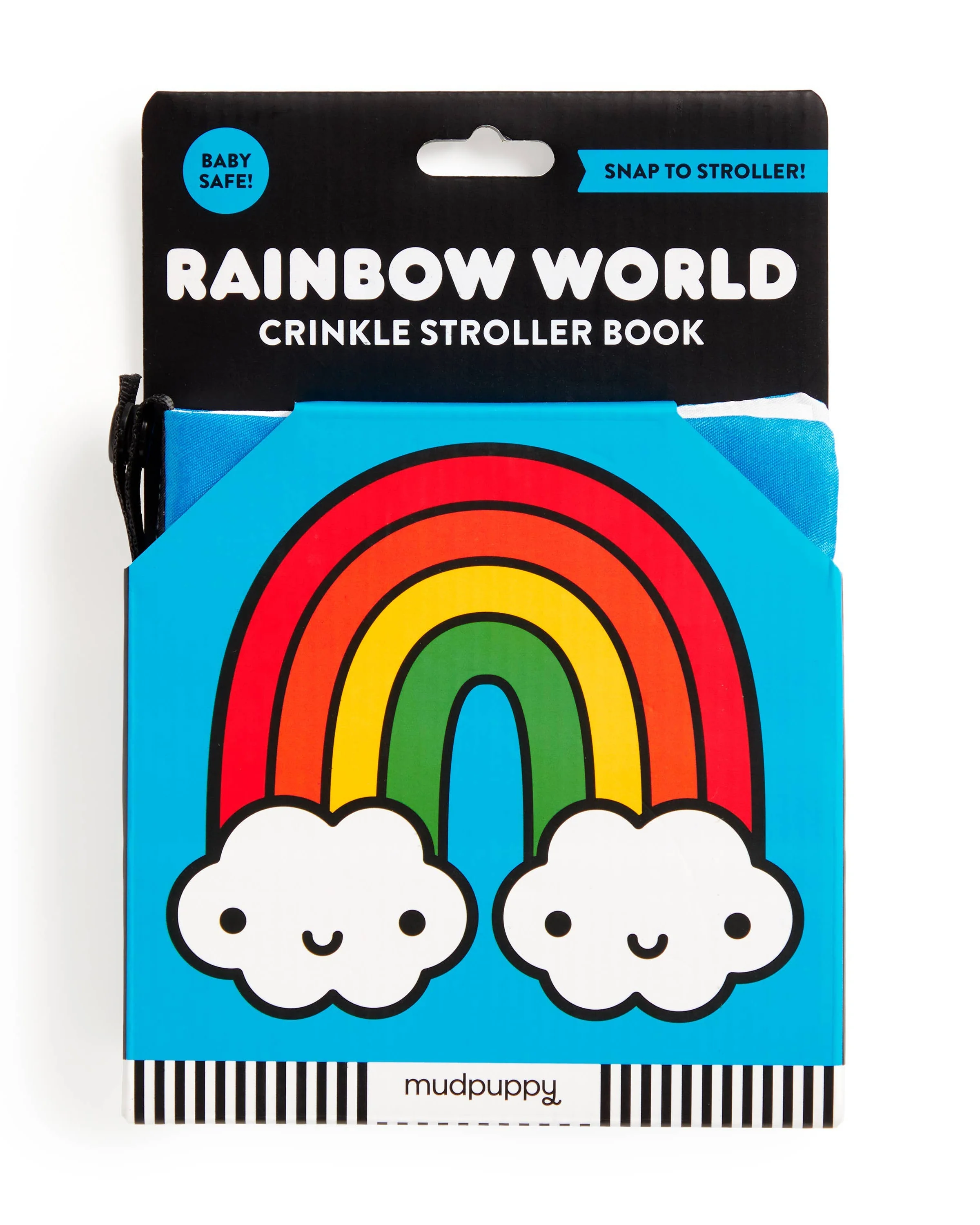 Rainbow World Crinkle Fabric Stroller Book