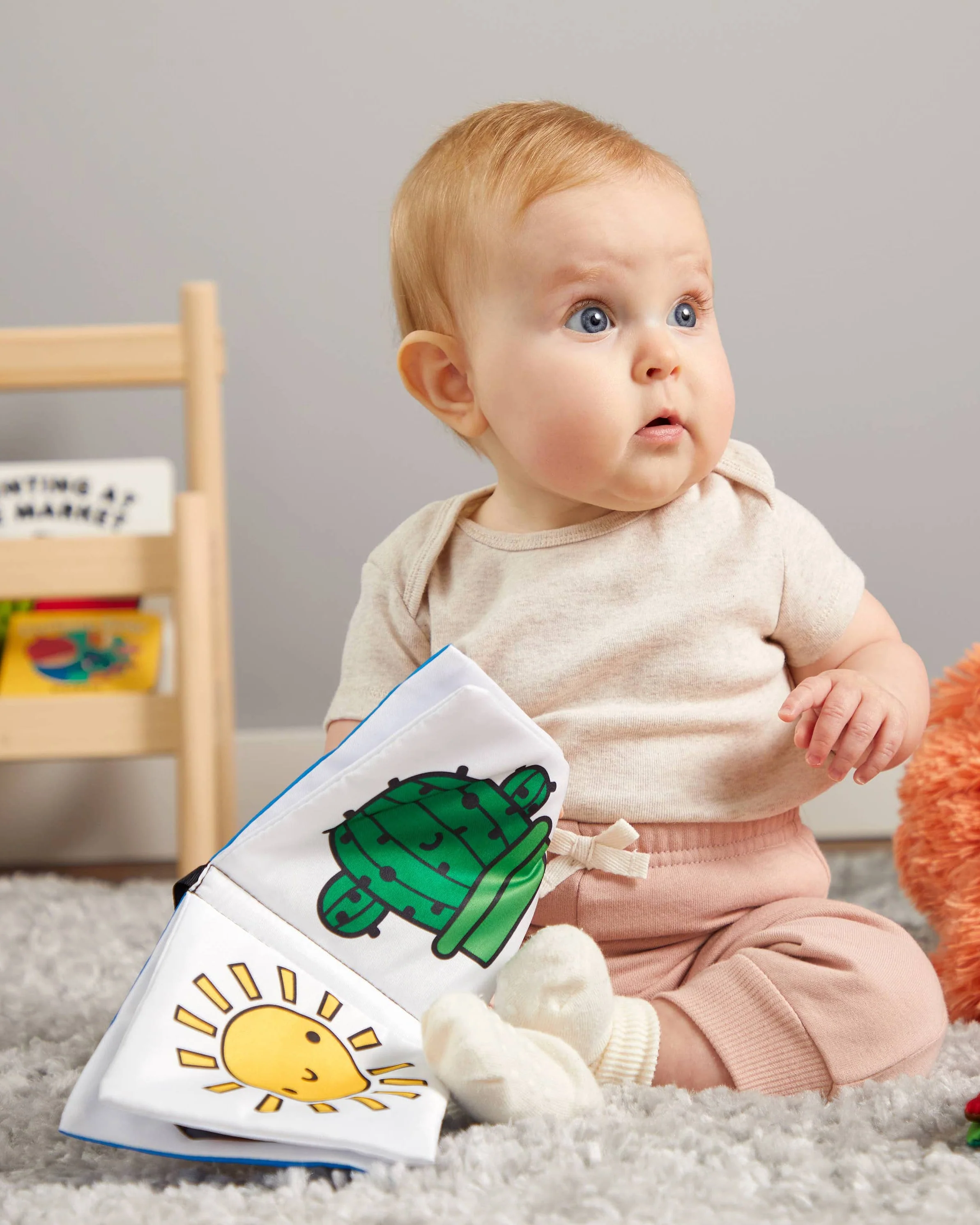 Rainbow World Crinkle Fabric Stroller Book - Image 3