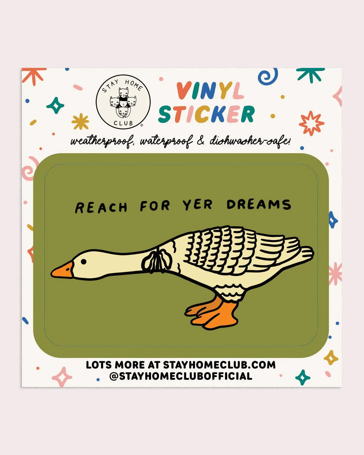 Reach For Yer Dreams Sticker - Image 2