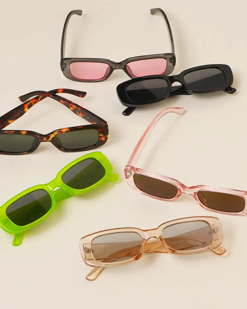 Rectangle Acetate Sunglasses