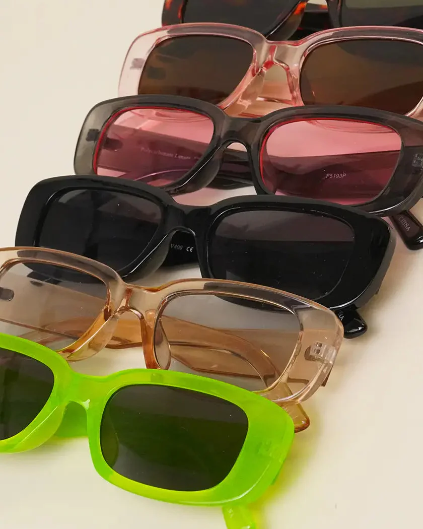 Rectangle Acetate Sunglasses - Image 2