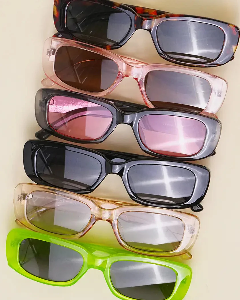 Rectangle Acetate Sunglasses - Image 3