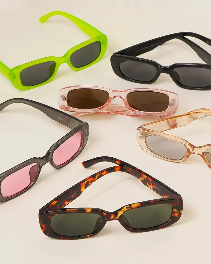 Rectangle Acetate Sunglasses - Image 5