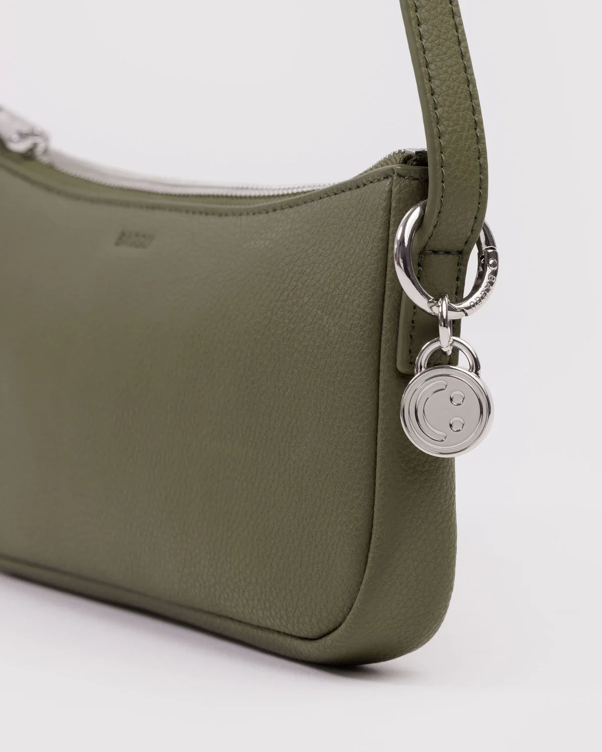 Recycled Leather Pochette in Loden - Image 3