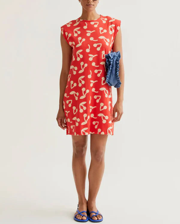 Red Cherry Short Dress - Image 2