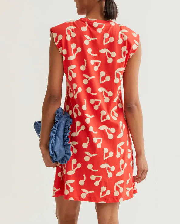 Red Cherry Short Dress - Image 3