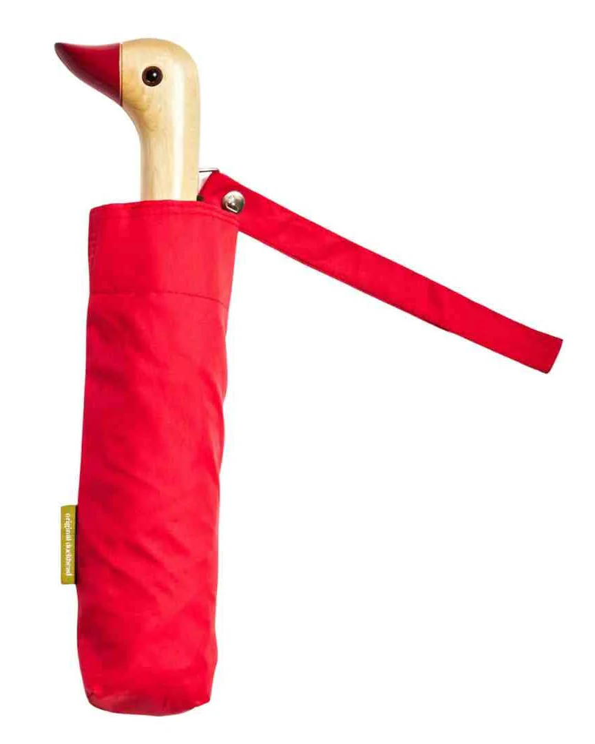 Red Compact Duckhead Umbrella