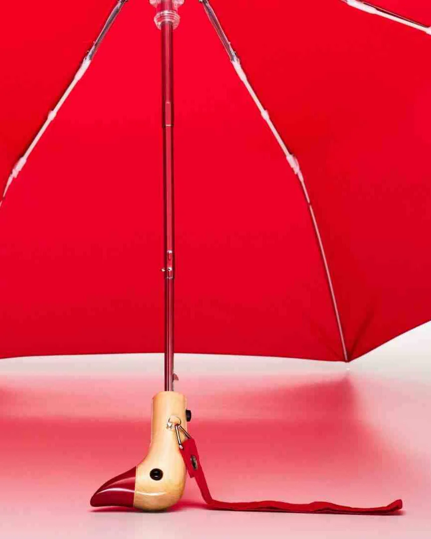 Red Compact Duckhead Umbrella - Image 4