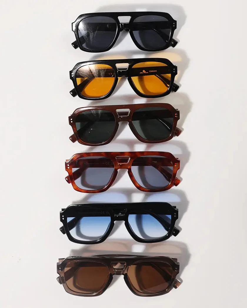 Retro Square Sunglasses - Image 3