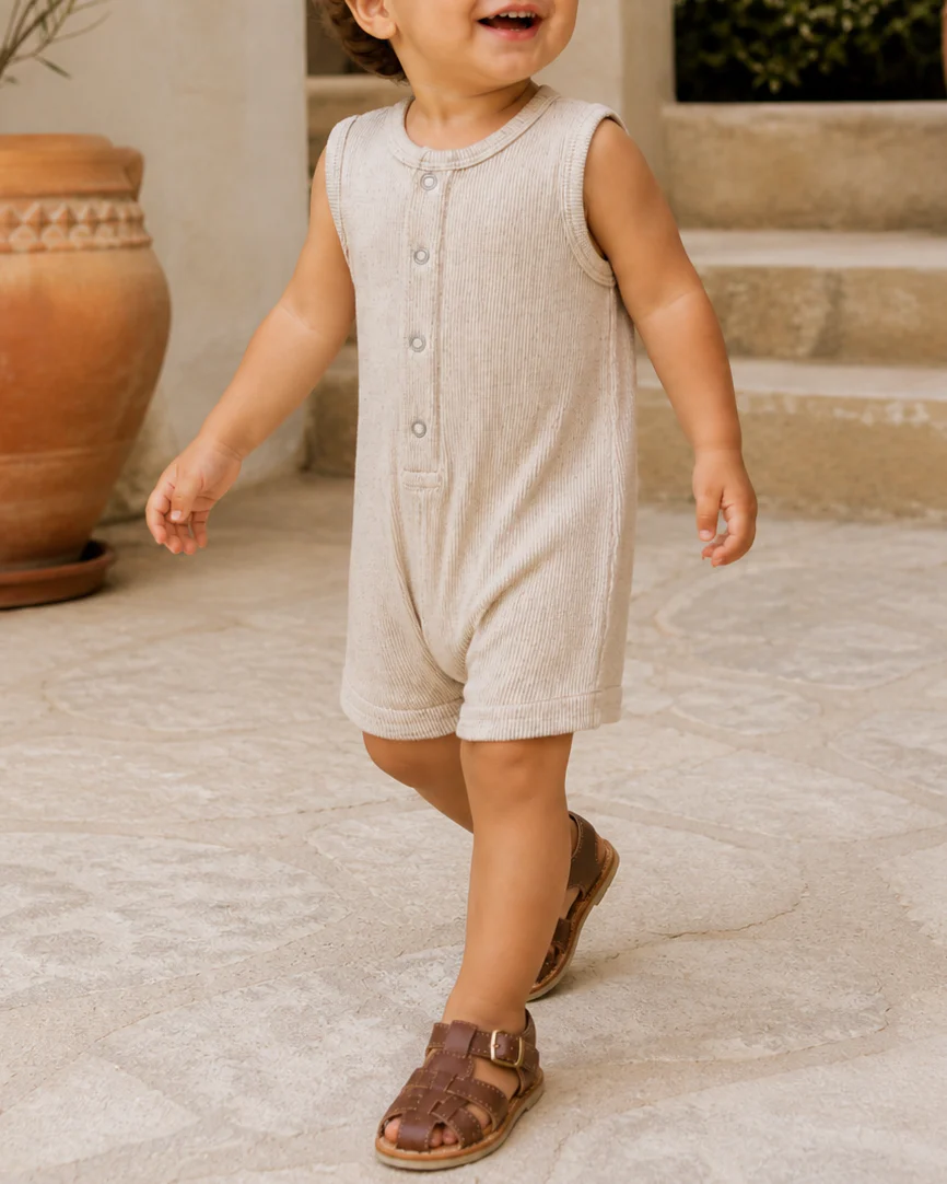 Ribbed Shortie in Tan Speckle - Image 5