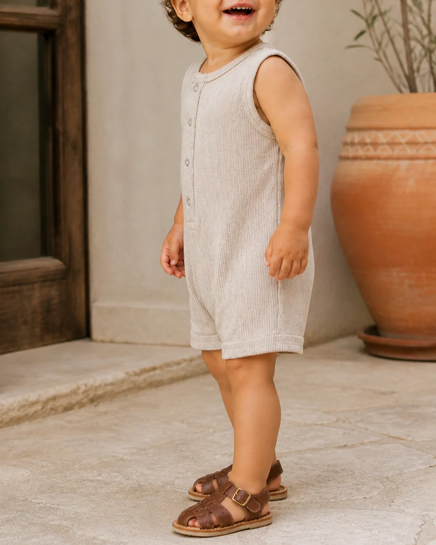 Ribbed Shortie in Tan Speckle - Image 6